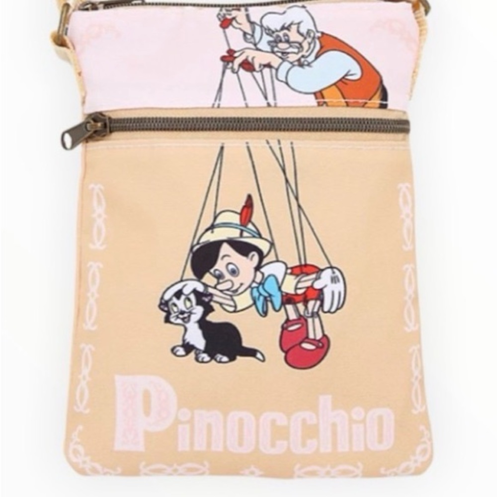 Loungefly Pinocchio Strings Passport Crossbody Bag